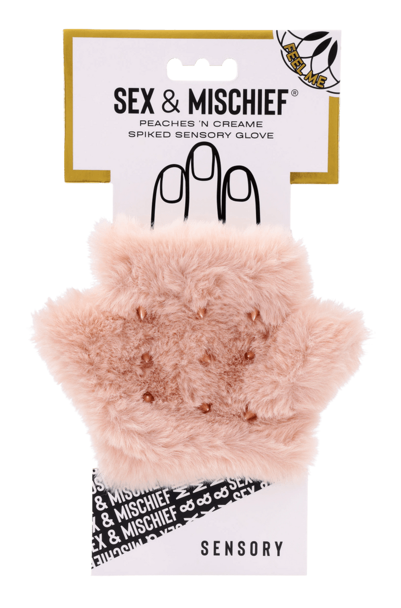 Sex & Mischief Peaches 'n CreaMe Spiked Sensory Glove