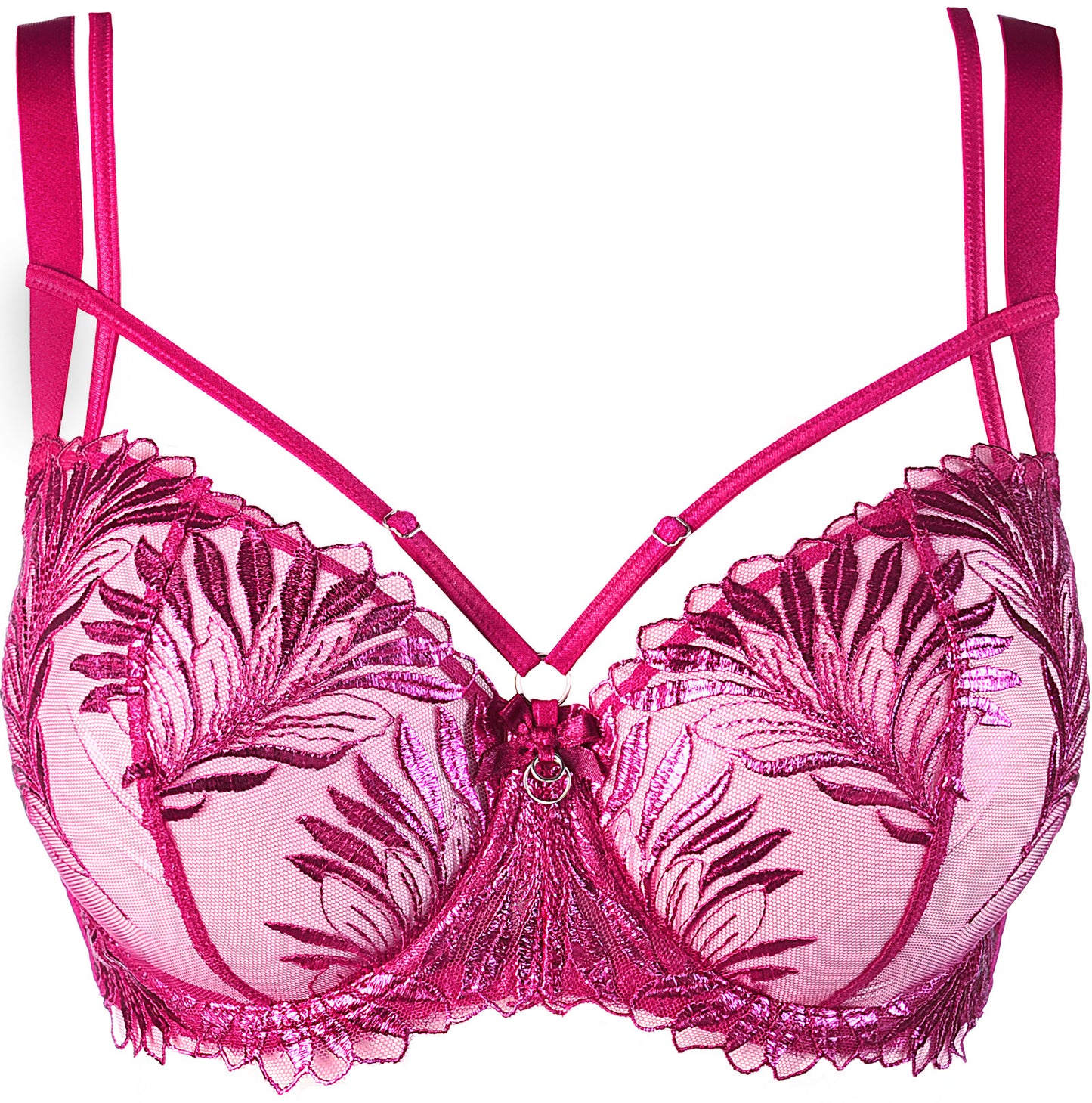 Axami 10251 Embroidery Balconette Bra Brillance Pink Shimmer