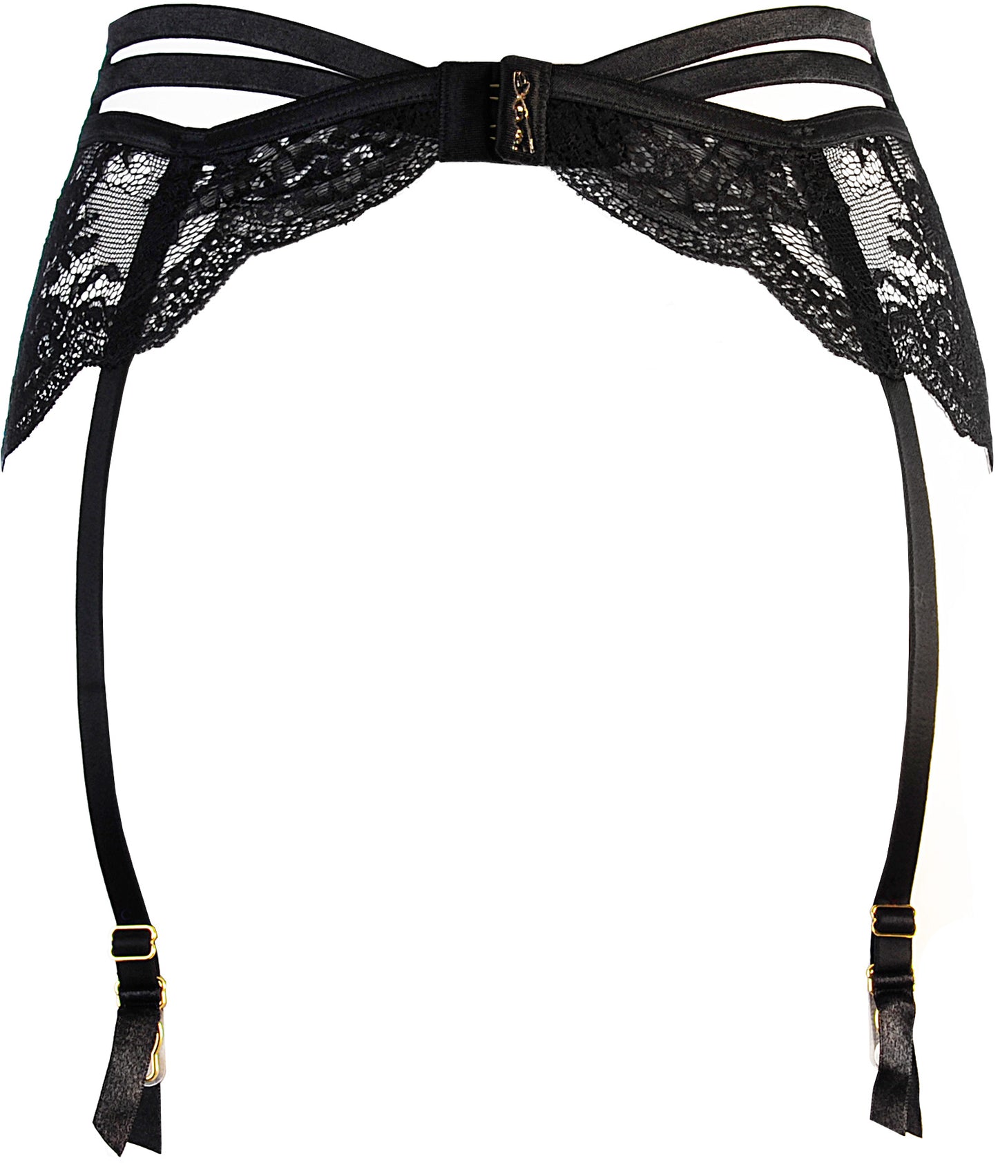 Axami 10712 Garter Belt On the Clouds Black Lace
