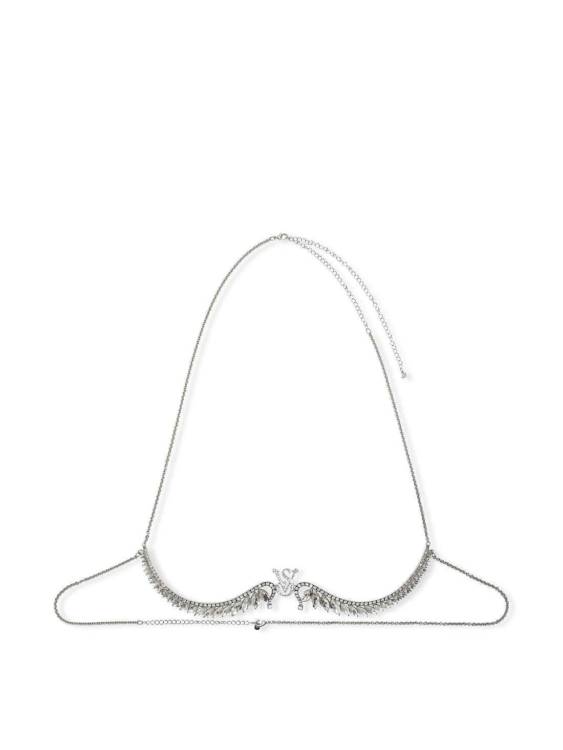Victoria's Secret Diamante Logo Body Jewelry Silver
