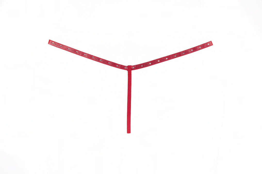 Allure Lingerie Elle Lace G-String Red