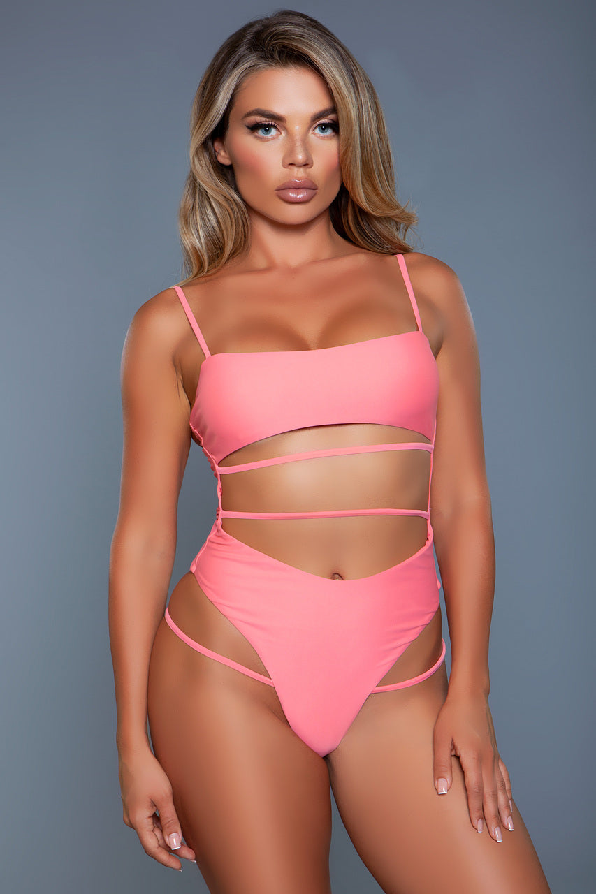 BeWicked Venetia Swimsuit Bikini Peach