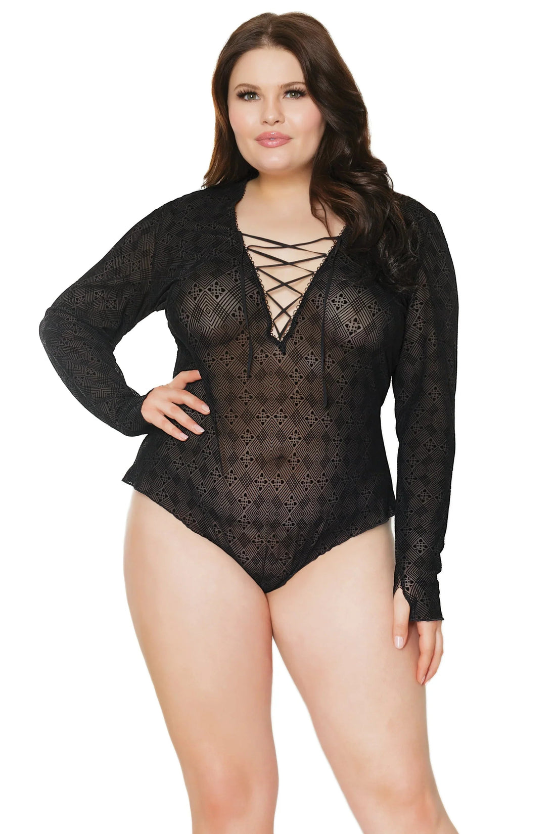Coquette Queen Chill & Thrill Romper Black