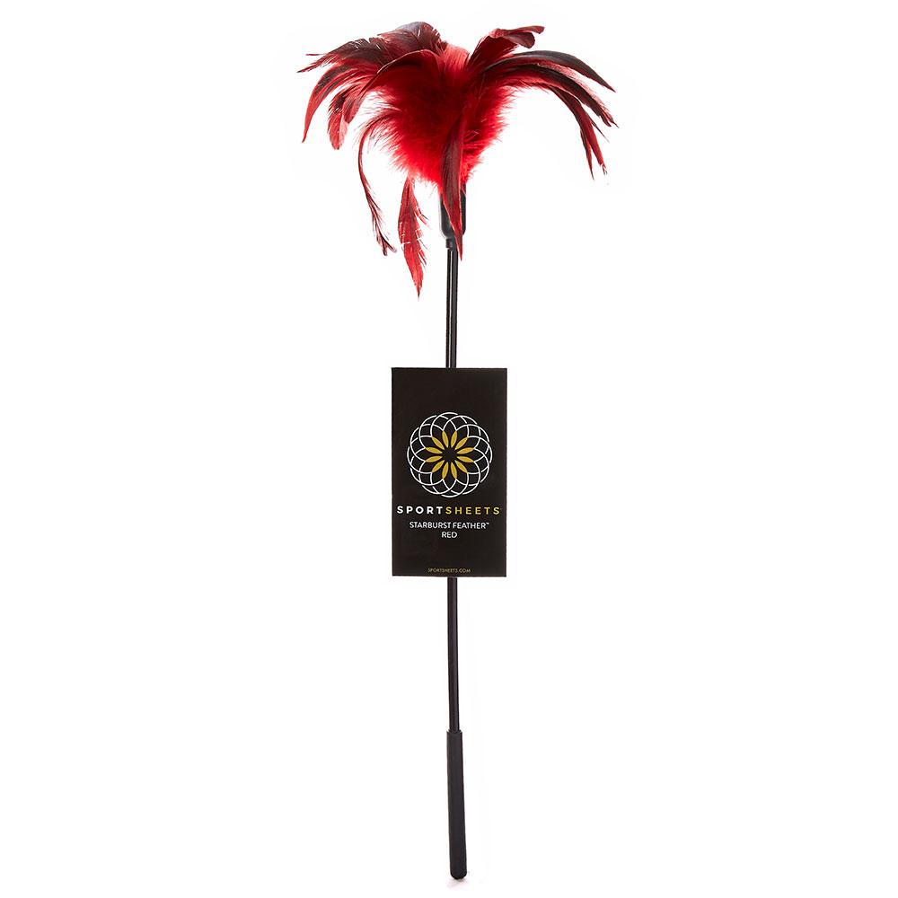 Sportsheets Body Tickler Starburst Feather - Red