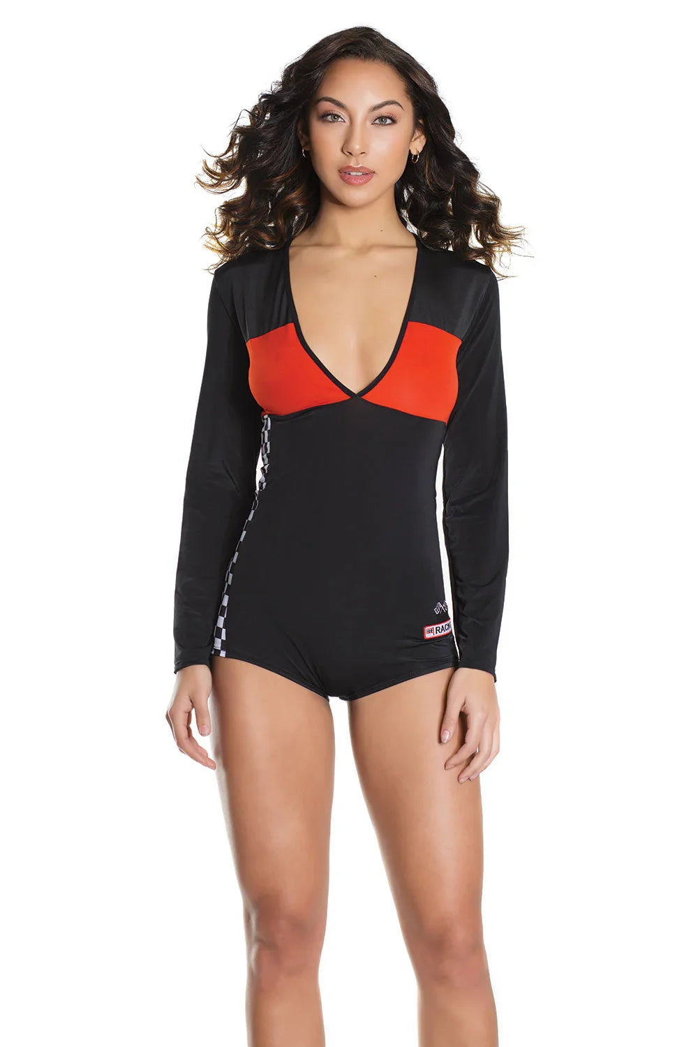 Coquette Revved Up Romper Black