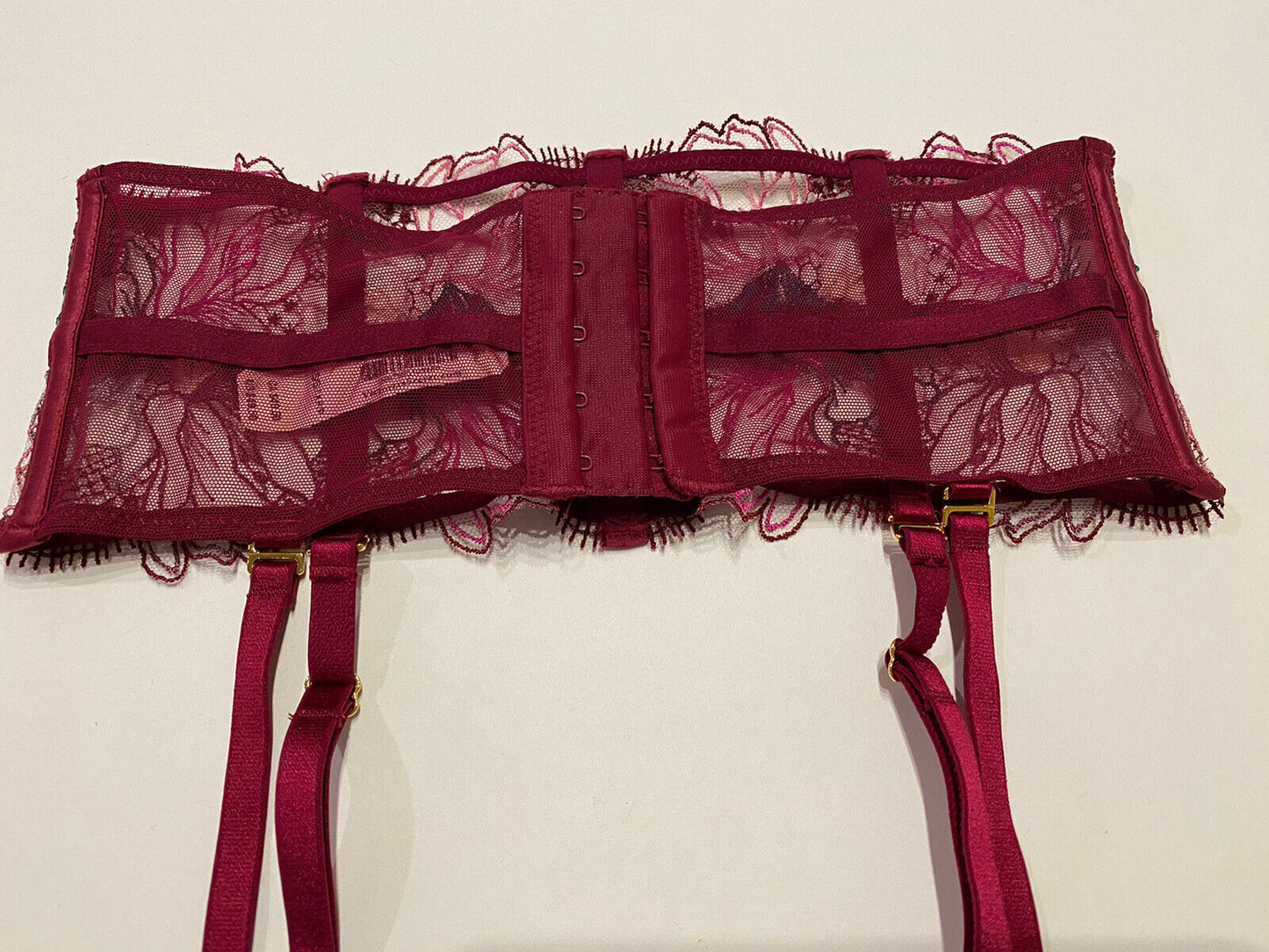 Victoria's Secret Garter Belt Lingerie Very Sexy Floral Extra Small XS Small S