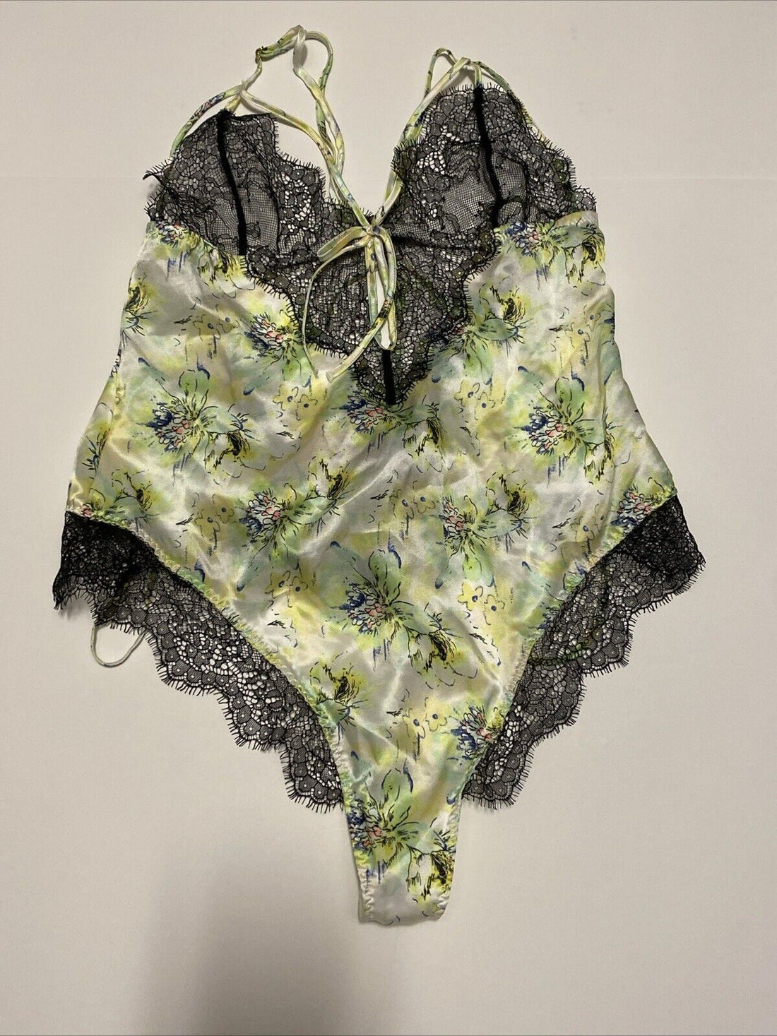 Victoria Secret Designer Collection Teddy Silk Satin Lace Small