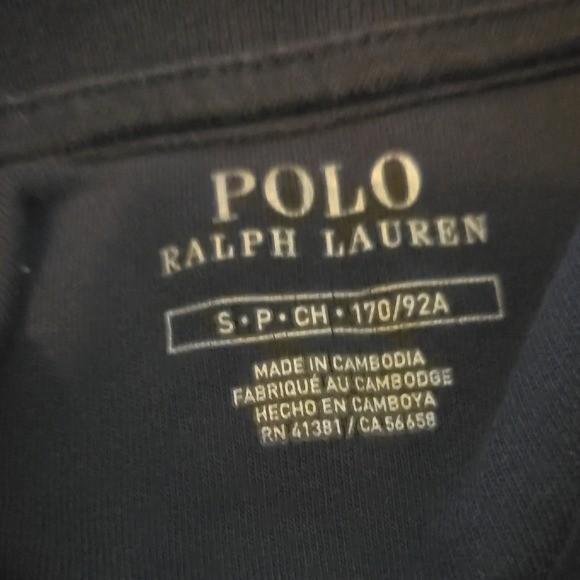 Polo Ralph Lauren Navy Blue Track Bomber Jacket - Small