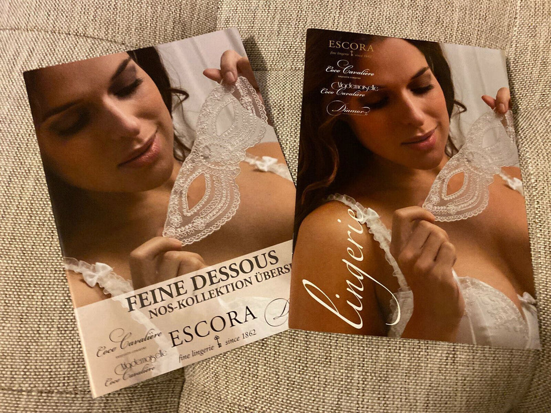 Escora Lingerie Catalog German and English 46 Pages Mini 2 Books