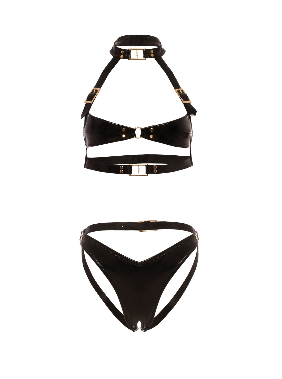 Oh la la Cheri Feisty Buckle Bra Set