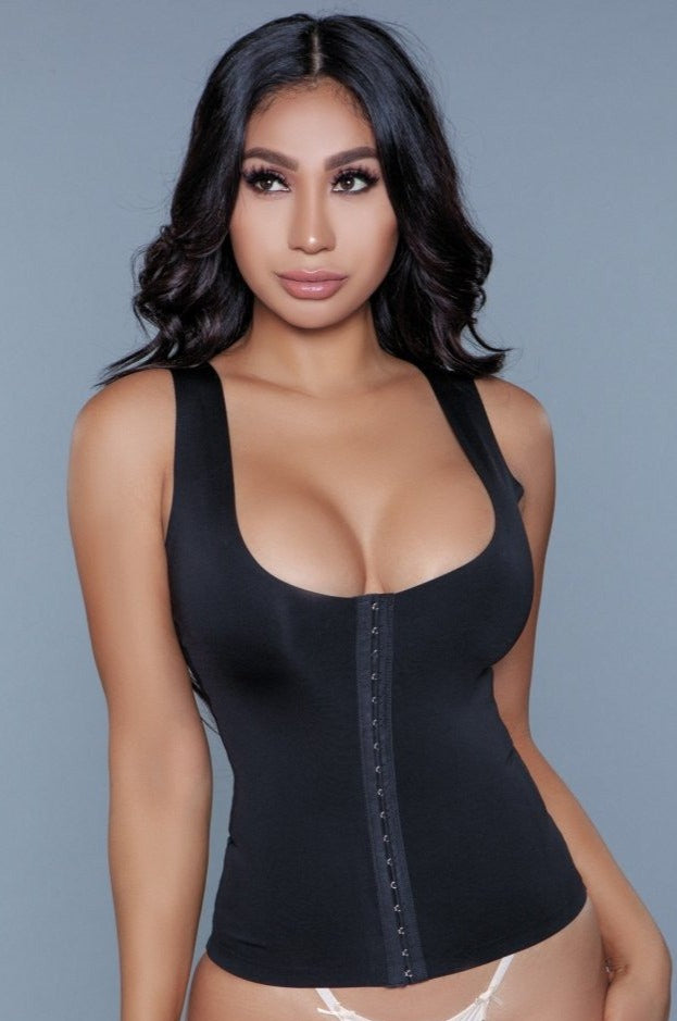 Be Wicked Queen Miraculous Shapewear Top Black
