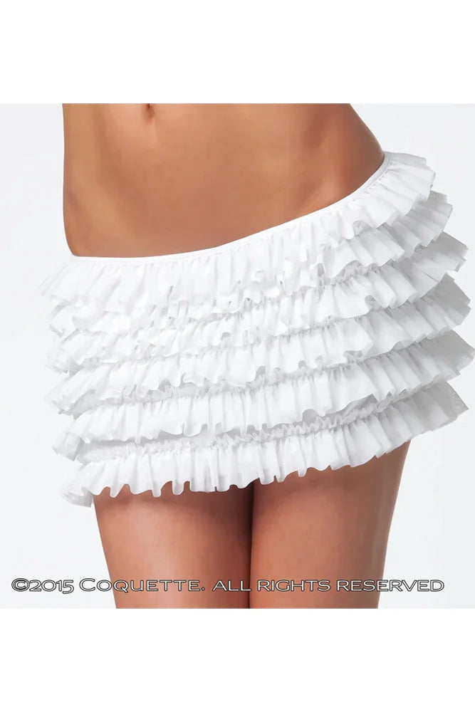 Coquette Twirl & Swirl Skirt White