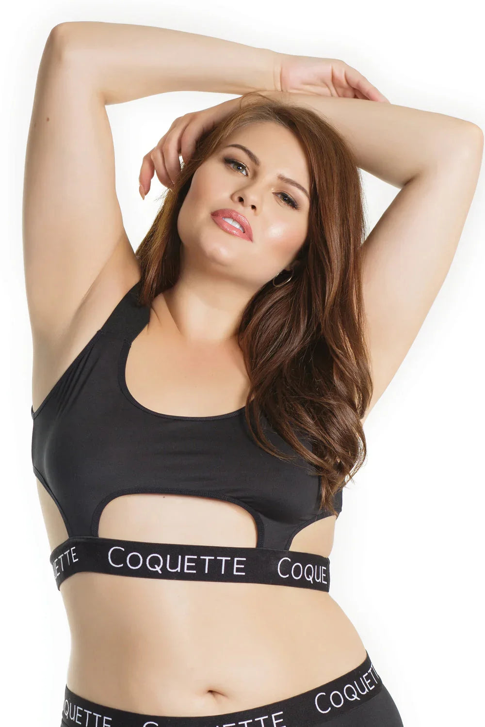 Coquette Queen Get Active Bra Black
