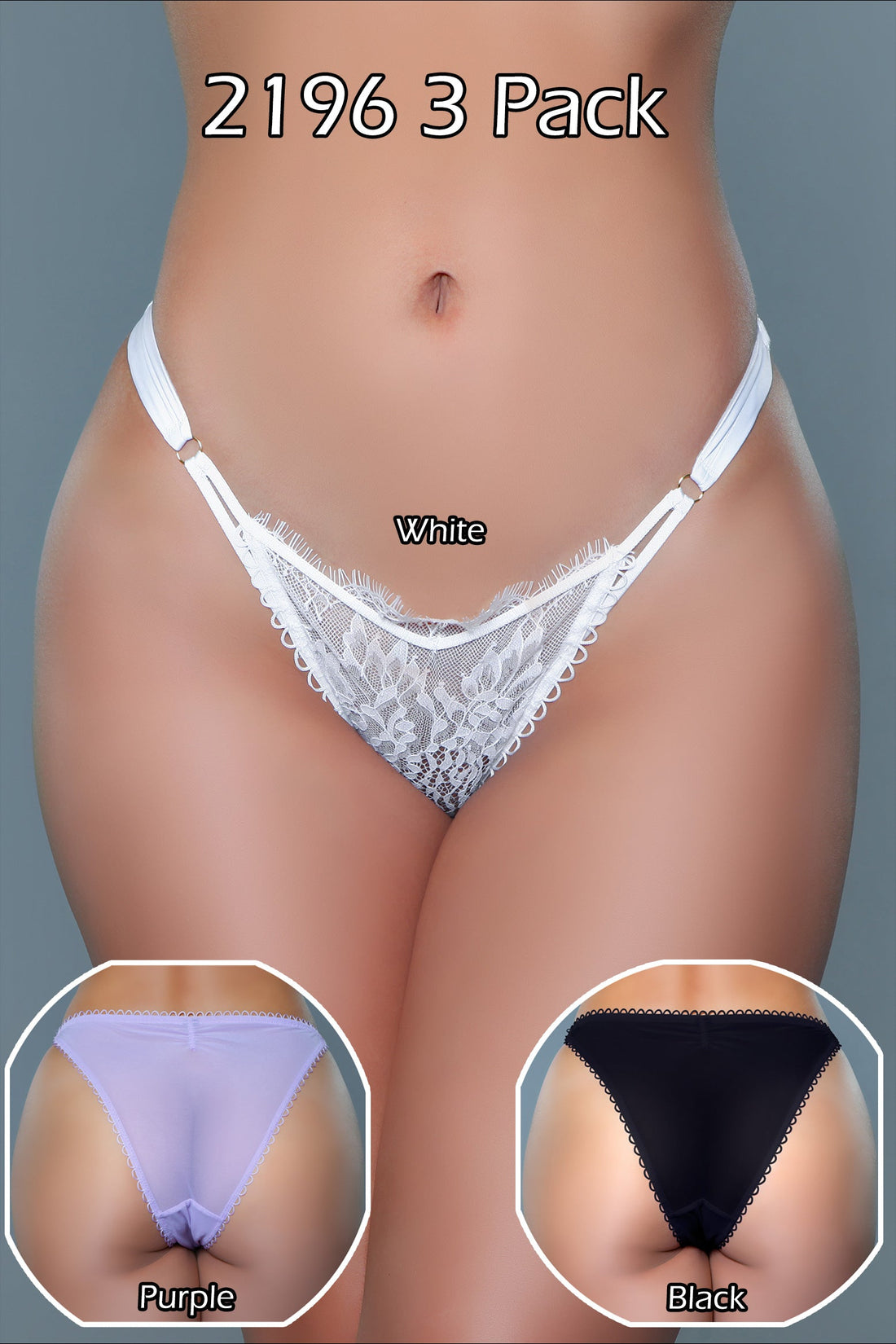 Be Wicked Aspen 3 Pack Purple/Black/White