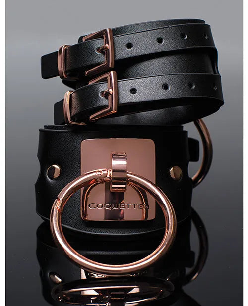 Coquette Pleasure Collection Adjustable Accessory Black/Rose Gold-Rebel Romance