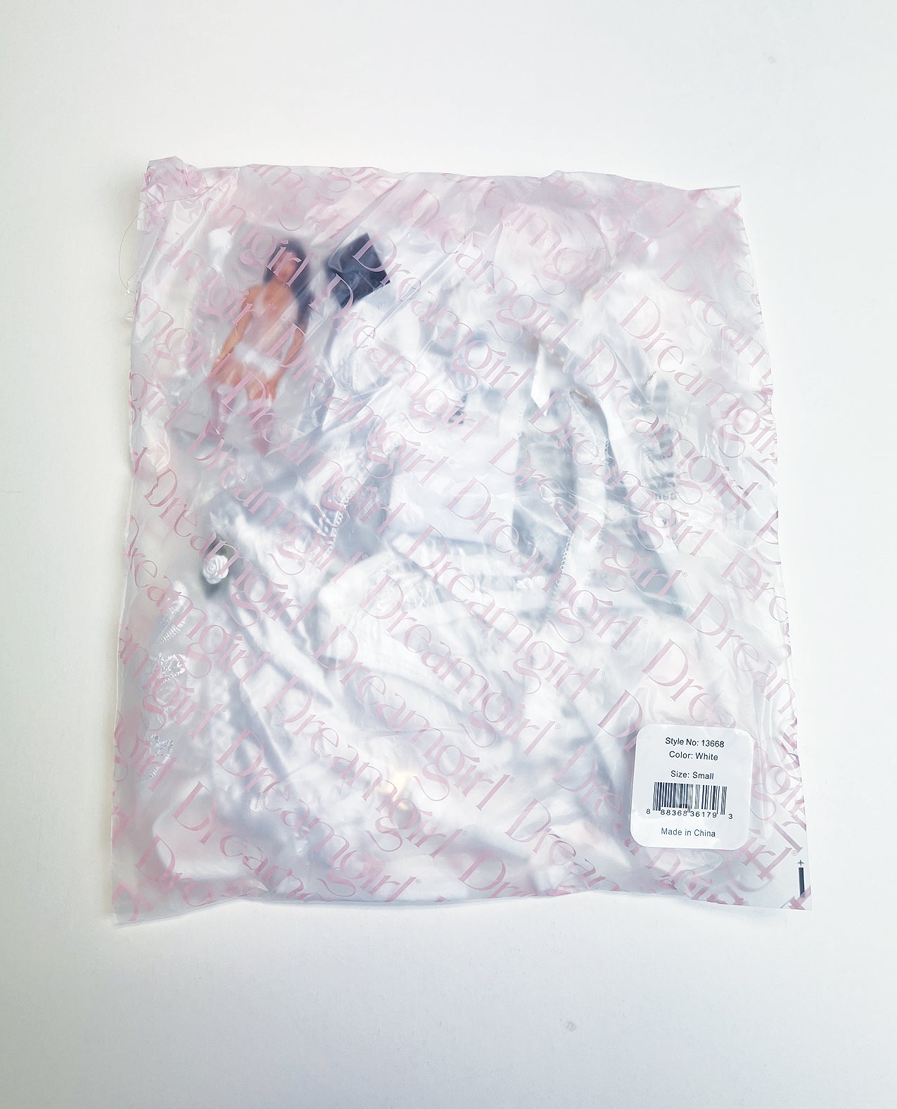 Dreamgirl Queen Rose Embroidered Lace Teddy Removable Satin Garter Set