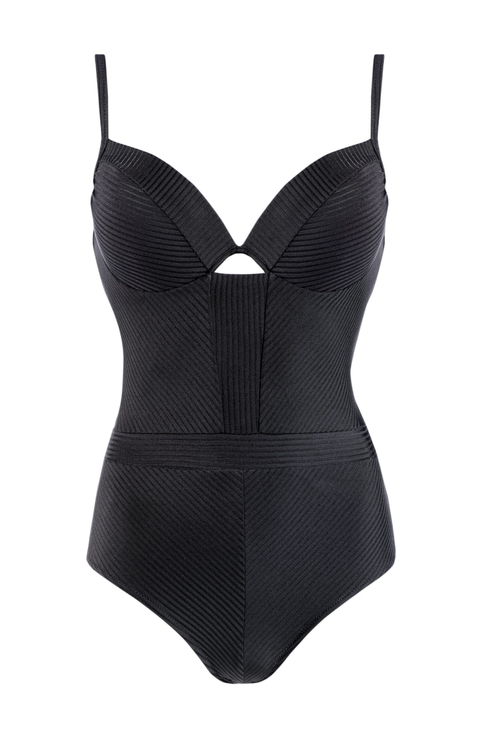 Axami Luxury Swimwear F28B Push-up Underwire One Piece Bikini Body Black