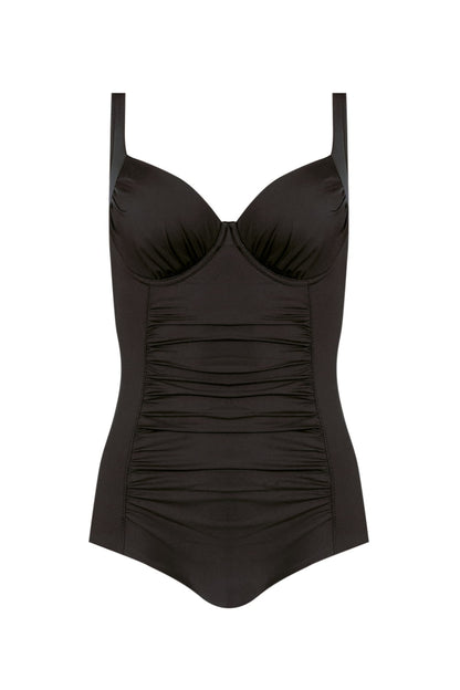 Axami Luxury Swimwear F32 Underwire One Piece Bikini Body Black