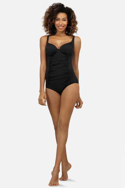 Axami Luxury Swimwear F32 Underwire One Piece Bikini Body Black