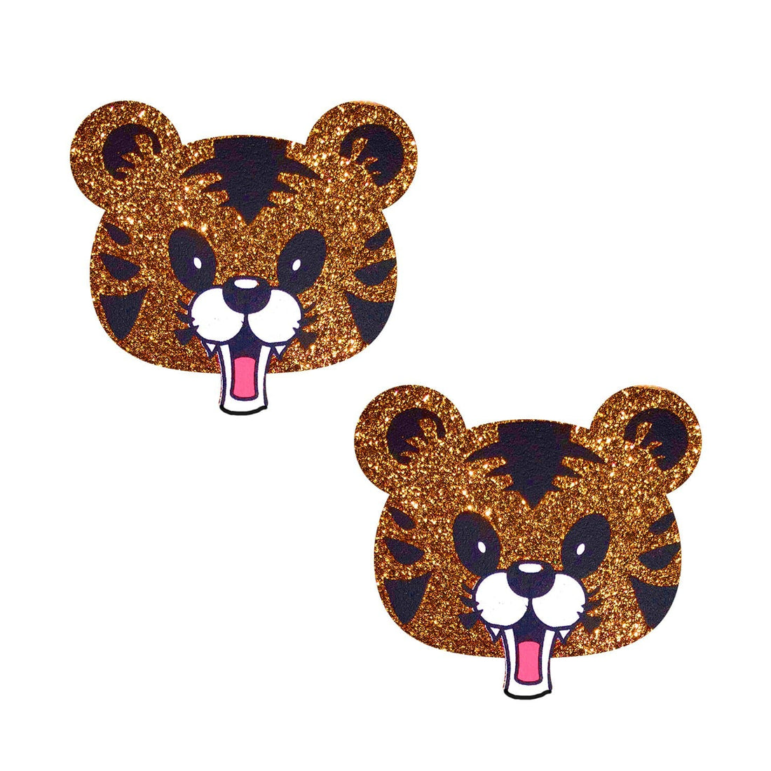 Neva Nude Tones The Tiger Glitter Nipztix Pasties - Multicolor