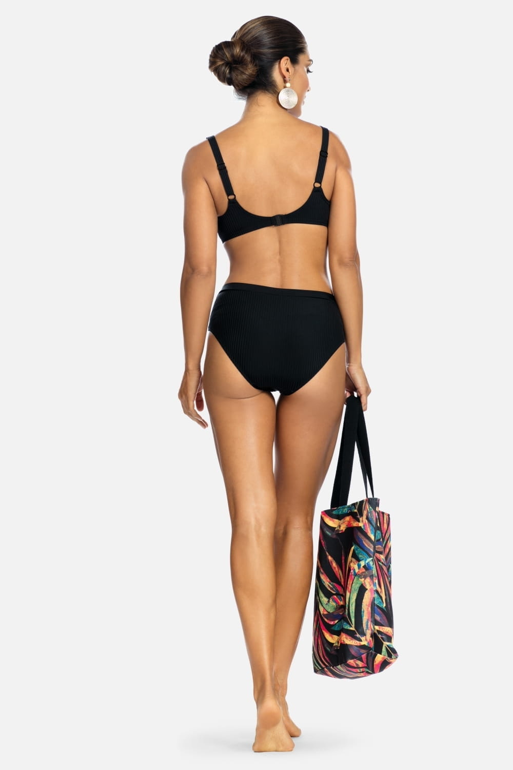 Axami Luxury Swimwear FG04E Underwire Bikini Top Black