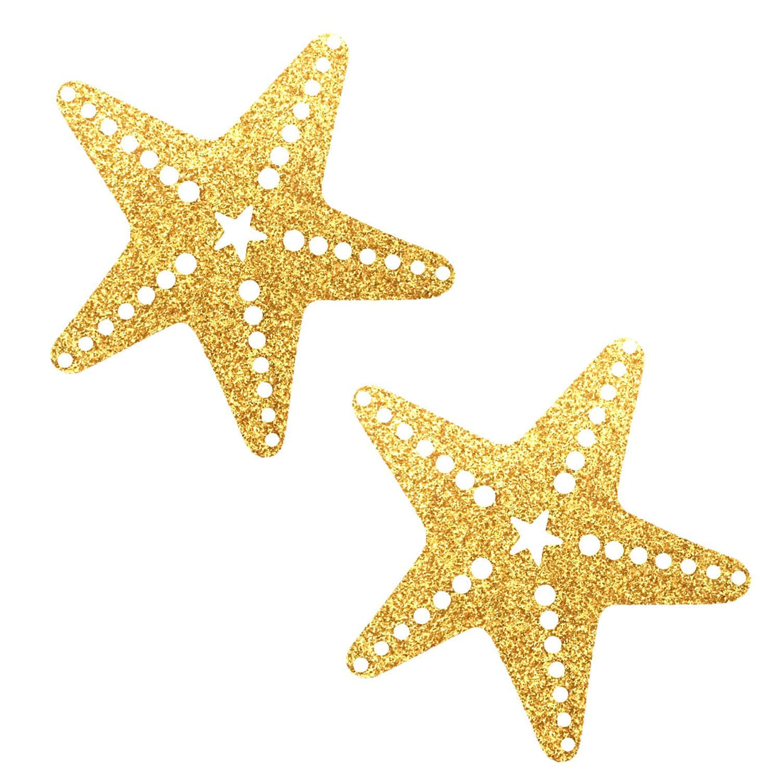 Neva Nude Fairy Dust Glitter Sexy Starfish Pasties - Gold