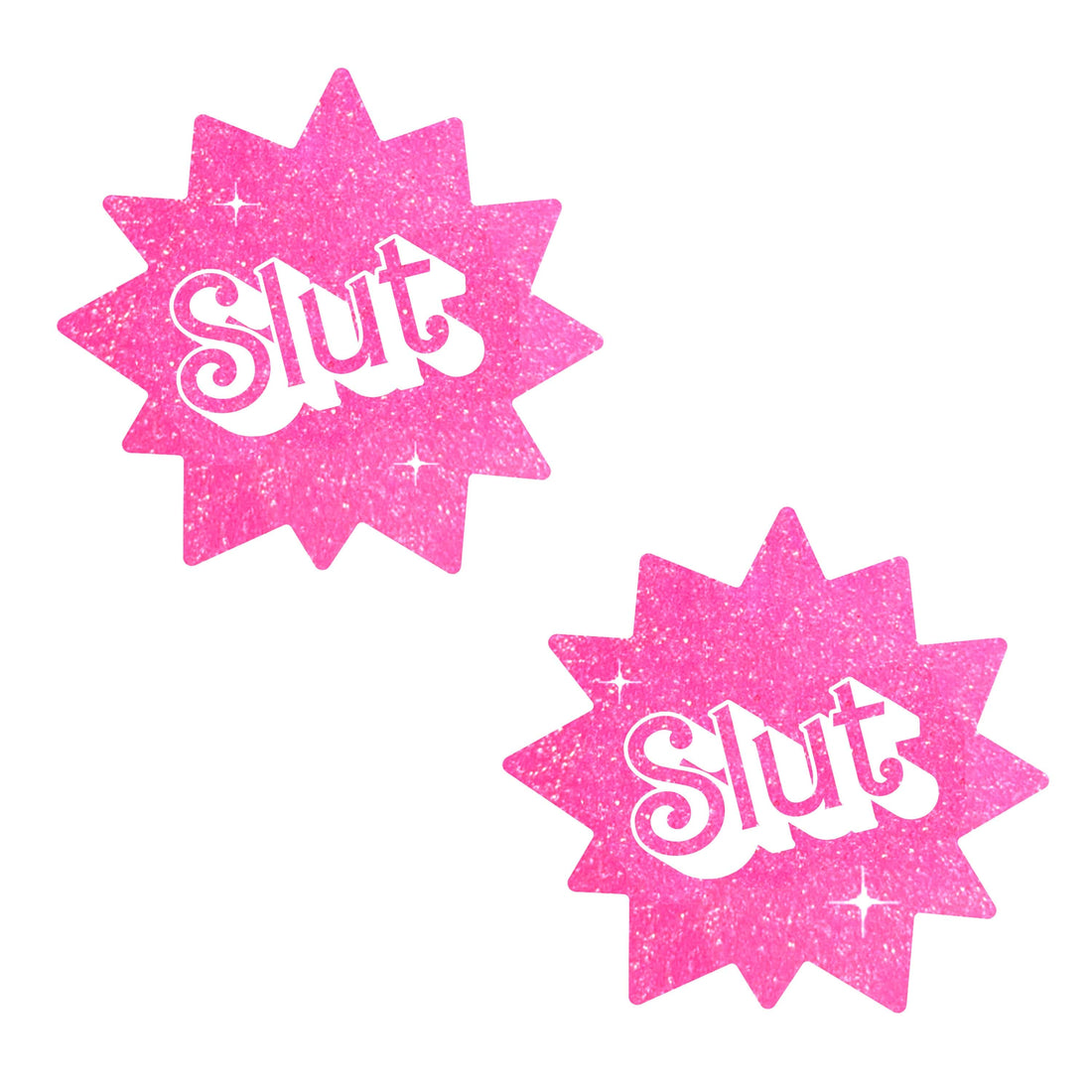 Neva Nude Glitter Slut Fun Pasties - Pink