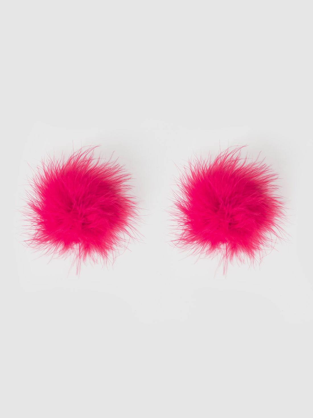 House of Desire Round Feather Pasties Pink Dragon