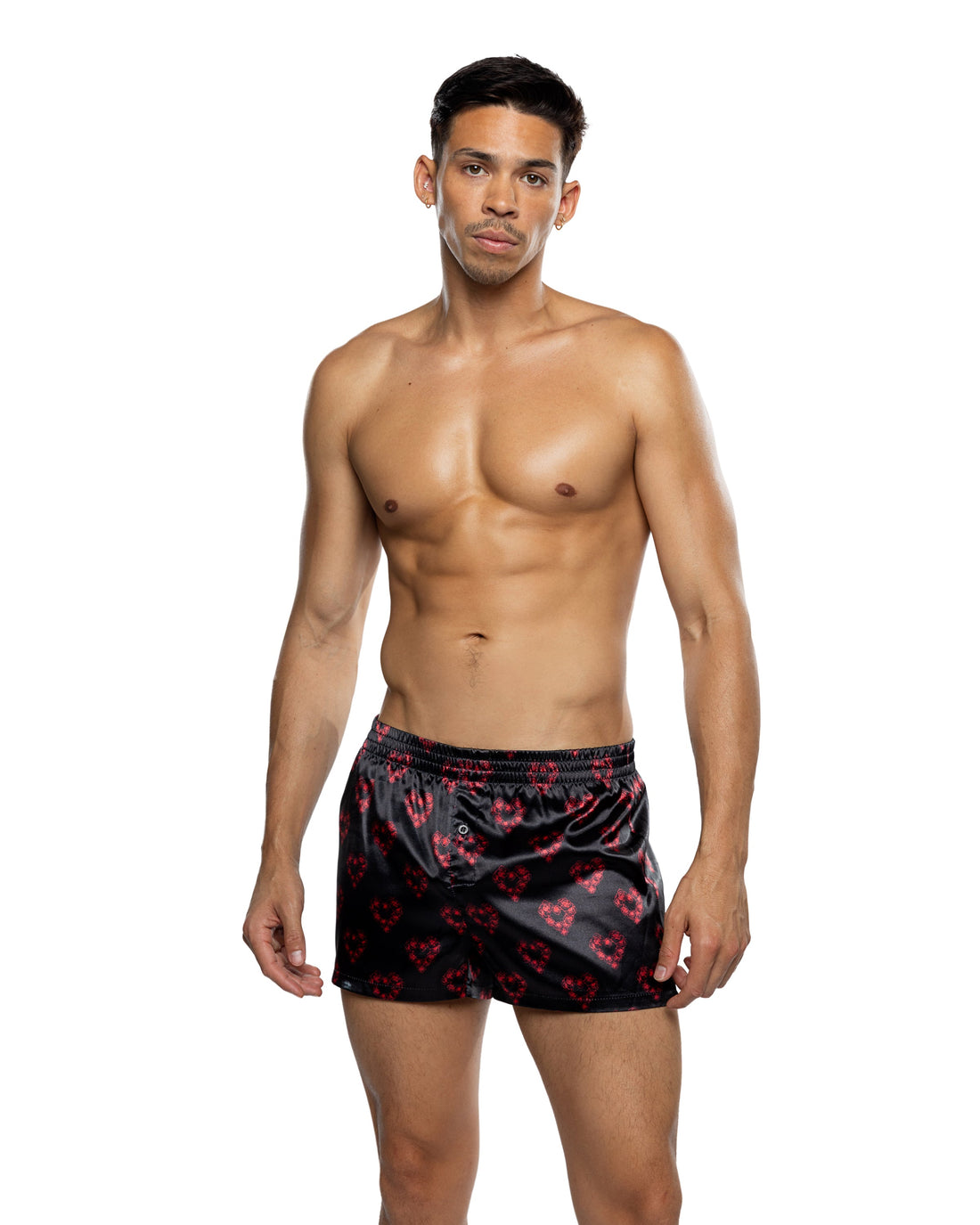 Roma Confidential Rosebud Boxer Satin Black