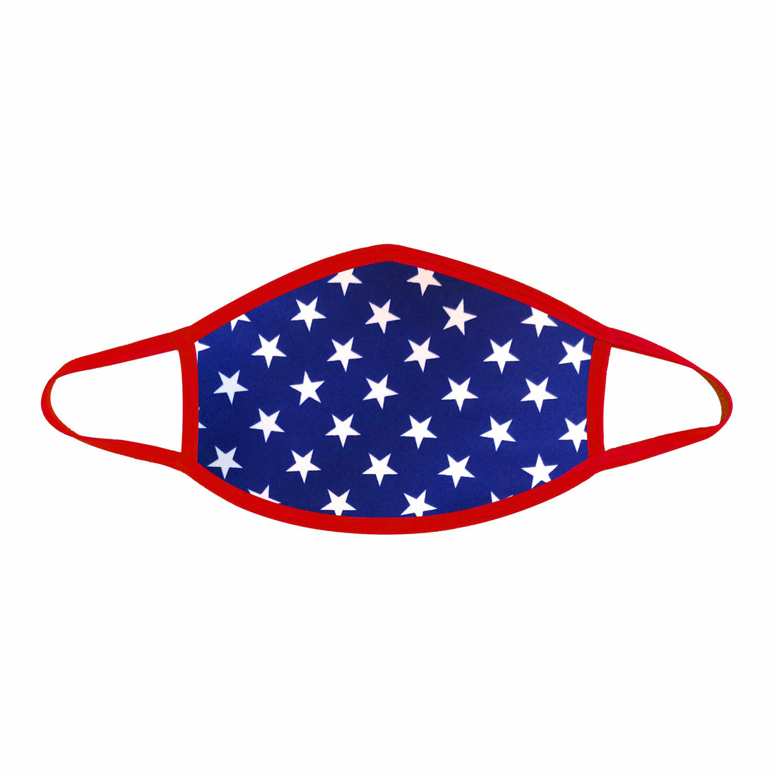 Neva Nude Murica USA Blue Star Mask w/100% Cotton Liner Red MD