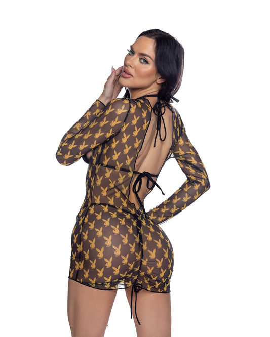 Playboy Bunny Cover-Up Black/Gold
