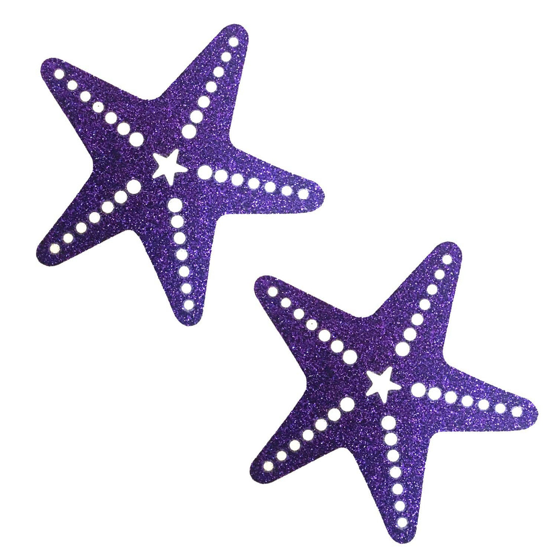 Neva Nude Glitter Sexy Starfish Pasties - Purple
