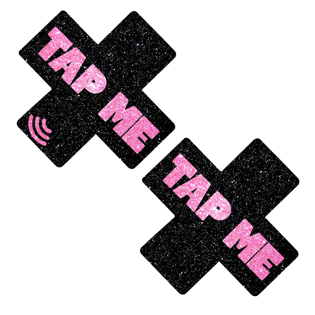 Neva Nude Tap Me Pink X Smart NFC Pasties Tap to Tip - Black/Pink