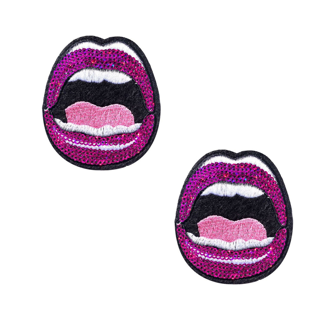 Neva Nude Sexy Mouth Sequin Nifty Nipztix 2 Wears - Multicolor