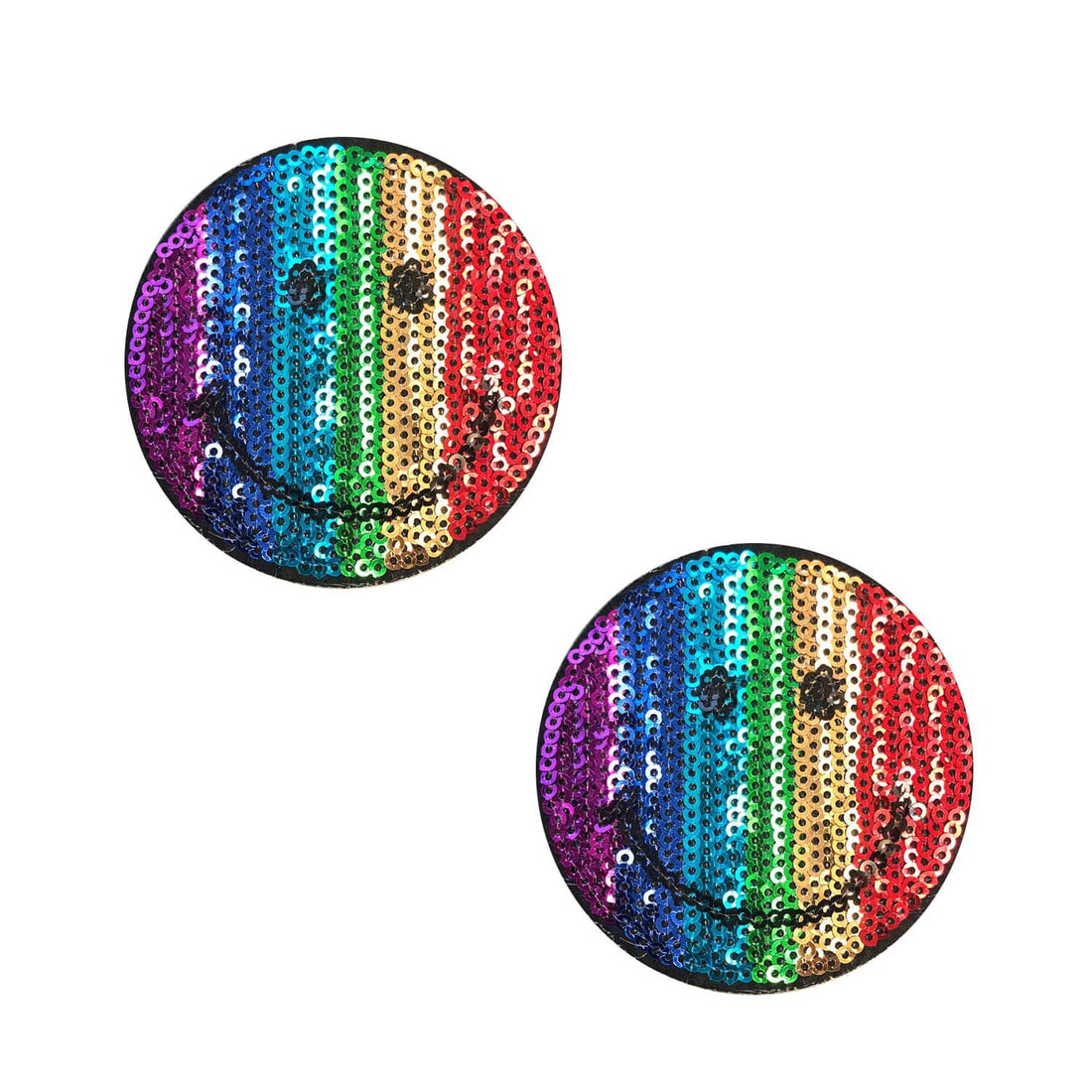 Neva Nude Smiley Joe Sequin Pasties - Multicolor