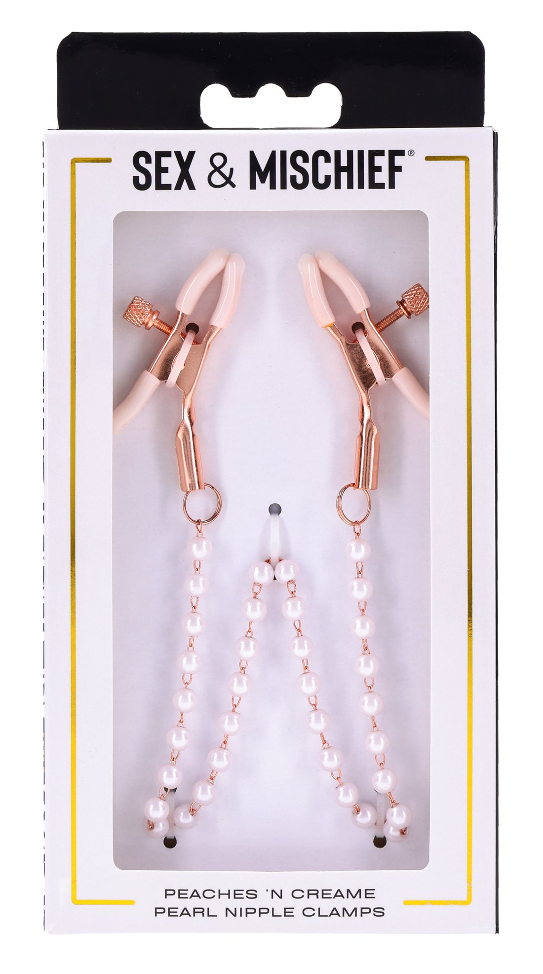 Sex & Mischief Peaches 'n CreaMe Pearl Nipple Clamps