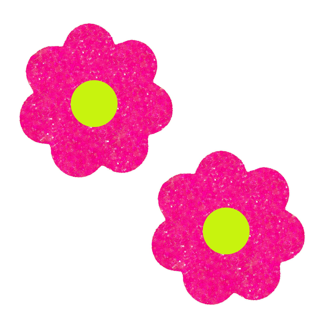 Neva Nude Super Sparkle Glitter Blacklight Petal Pasties - Pink