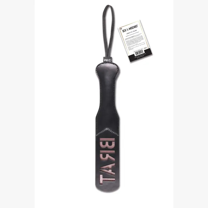 Sex & Mischief Brat Paddle Rose Gold/Black