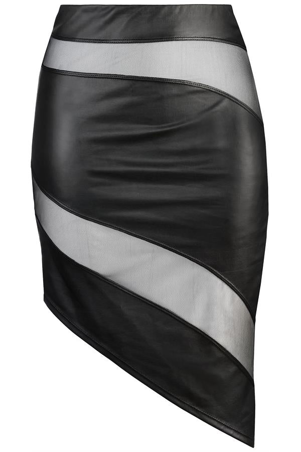 Axami 10589 Latex Skirt Asymm Saturday Night