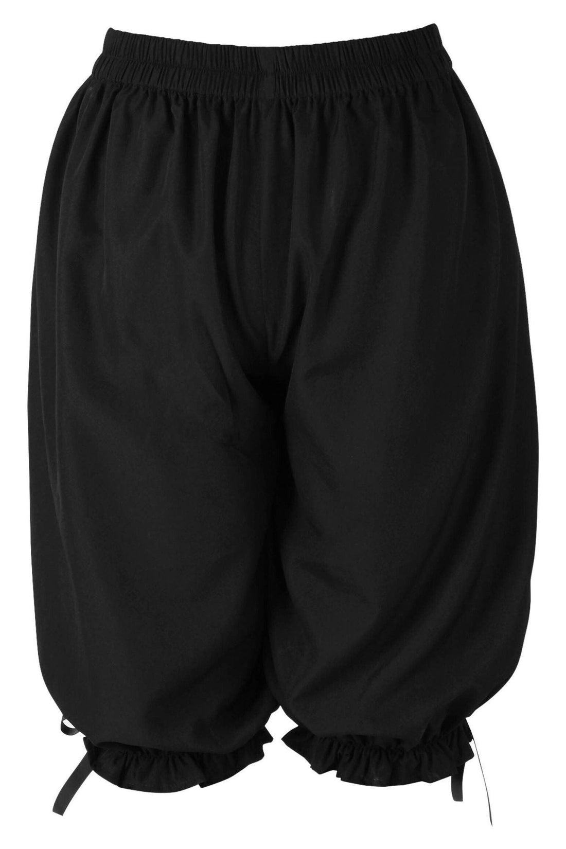 Daisy Corsets Black Crepe Long Bloomers