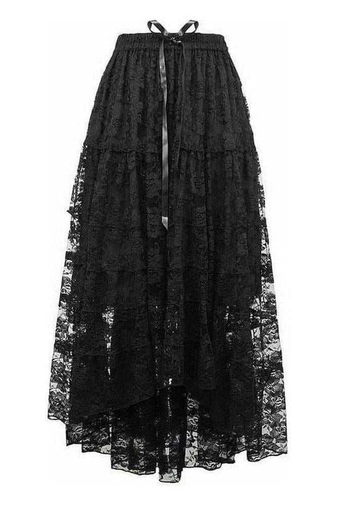 Daisy Corsets Black Lace Skirt