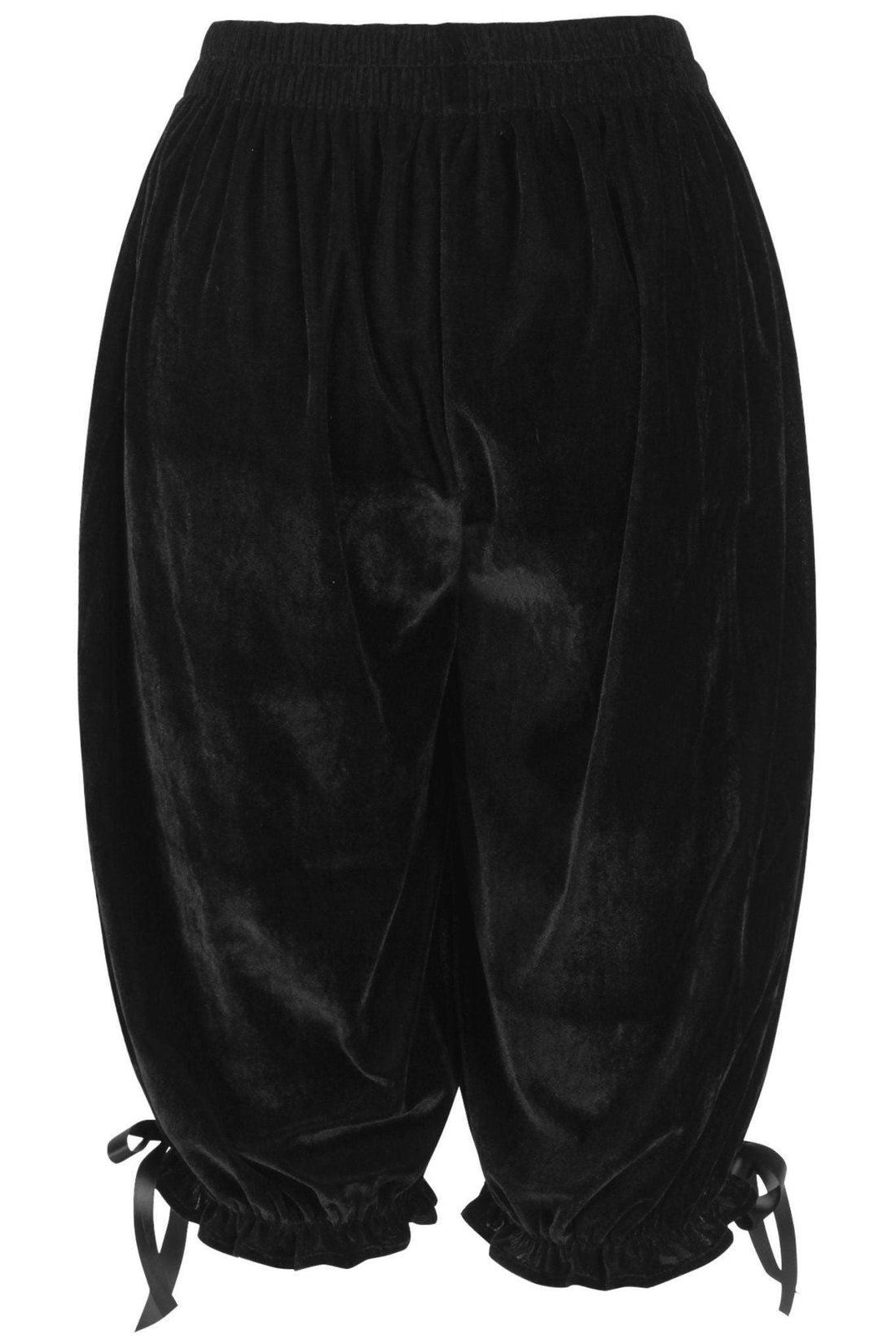 Daisy Corsets Black Velvet Long Bloomers