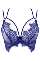 Blueberry Eyelash Lace Corset Bra