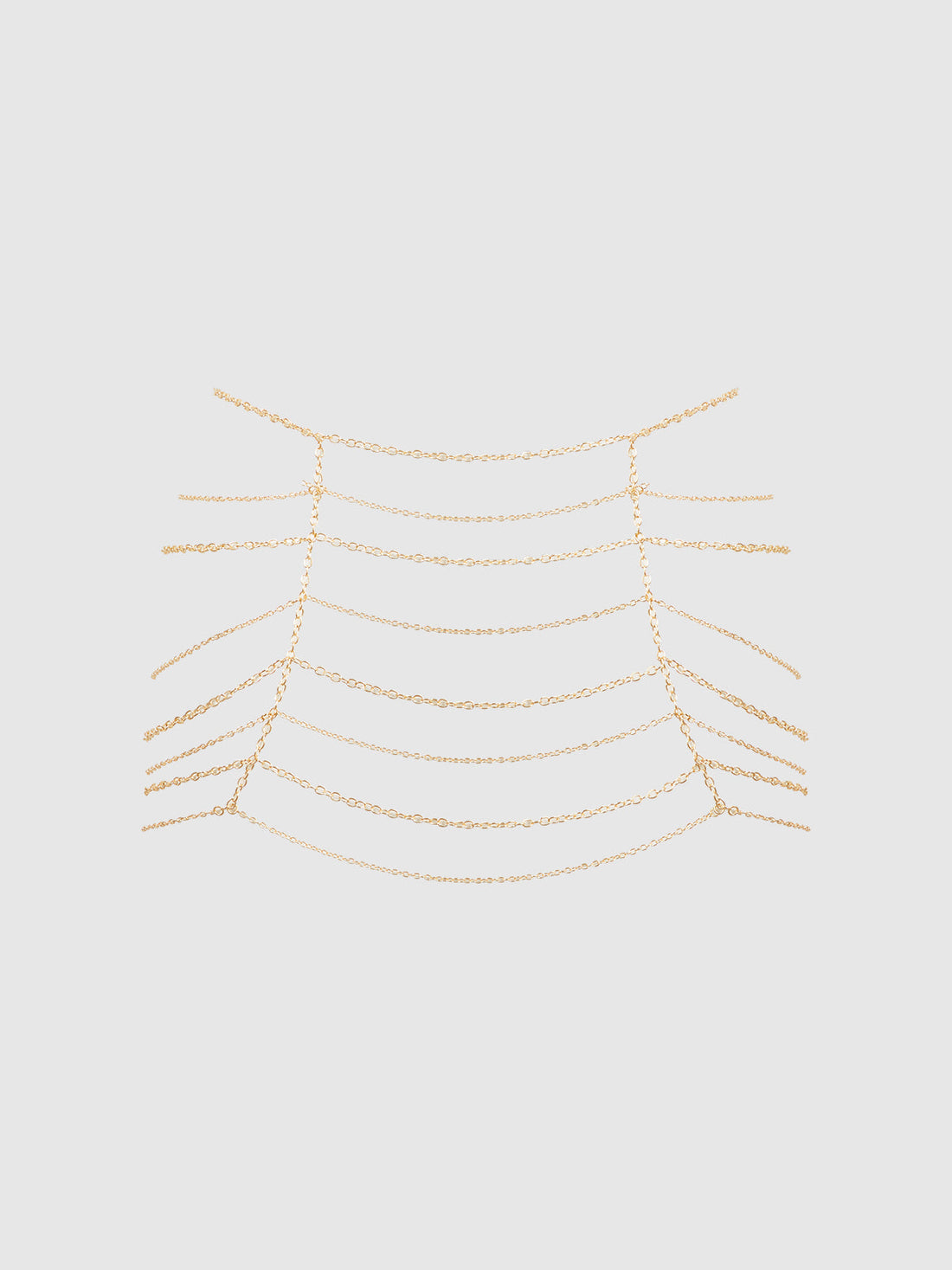 Chain Draped Skirt Gold