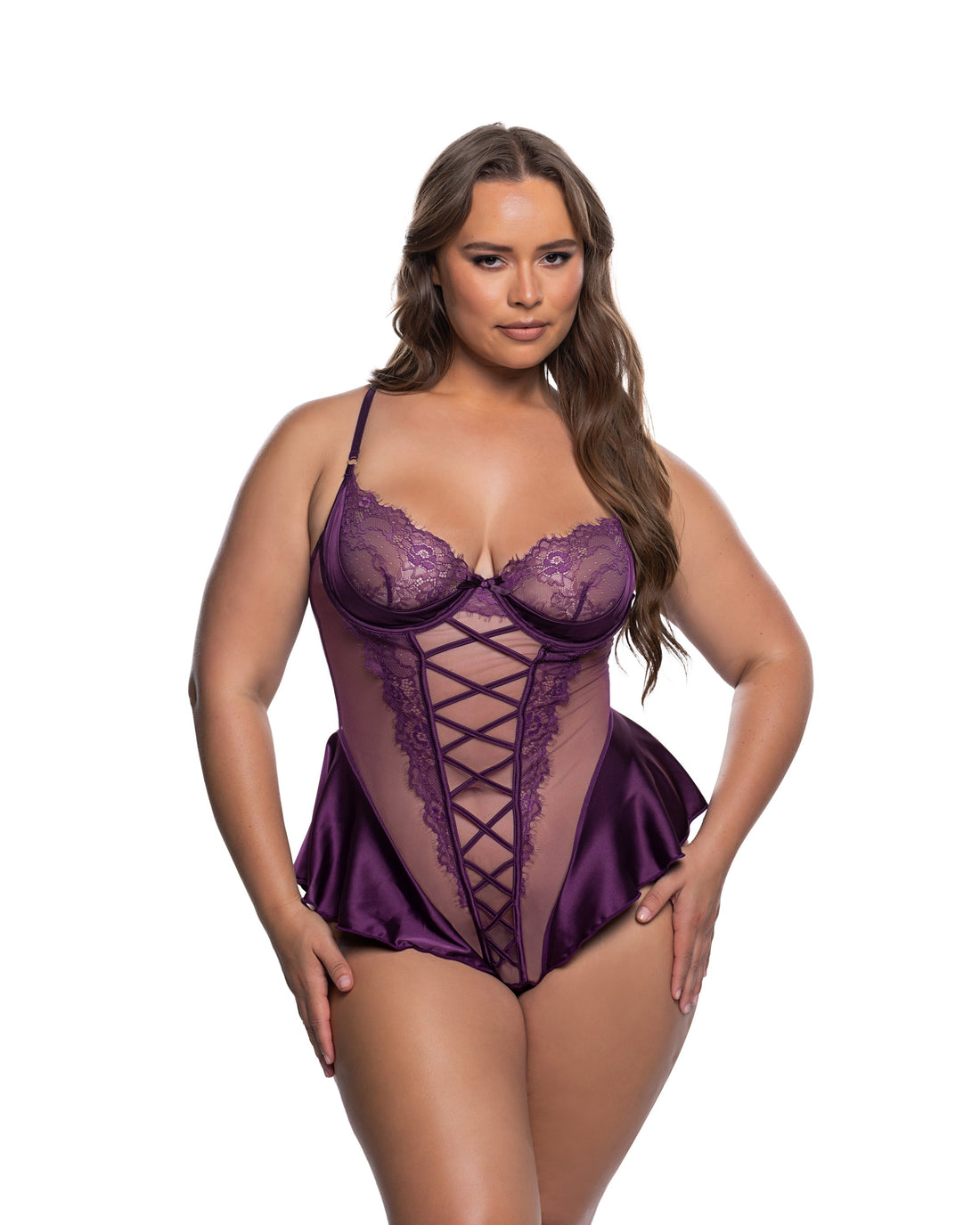 Roma Confidential Queen Plus Cheri Amore Teddy Purple