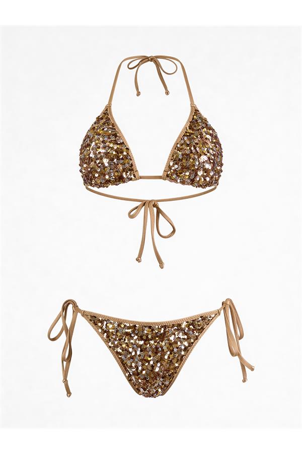 Axami 12083 Luxury Shimmer Sequins Cheeky Bikini Bottom