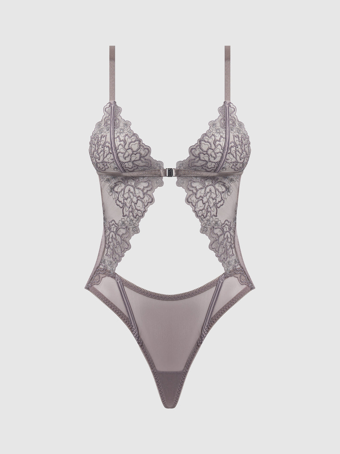 Eden Embroidered Lace Wirefree Teddy