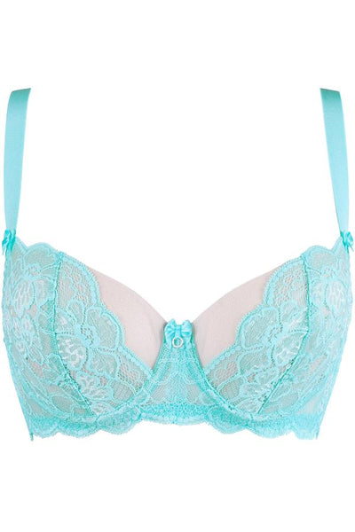 On the Clouds Unlined Bra Aqua Blue