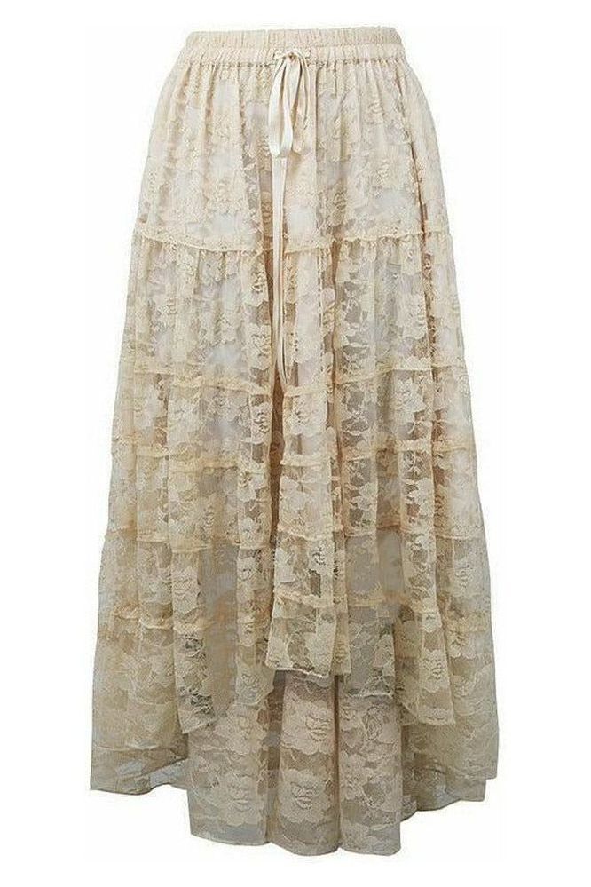 Daisy Corsets Ivory Lace Skirt