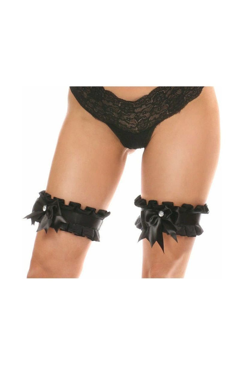 Daisy Corsets Kitten Collection Black Lace Leg Garters (set of 2)